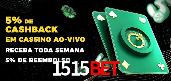 Promoções do cassino ao Vivo 1515bet
